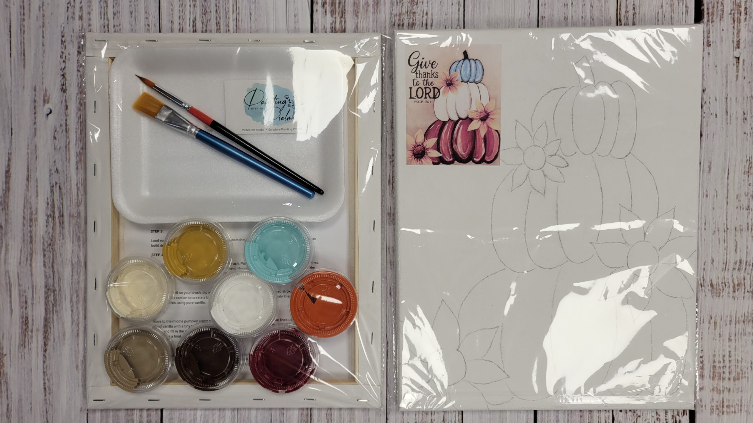 Autumn Pumpkins Paint Kit